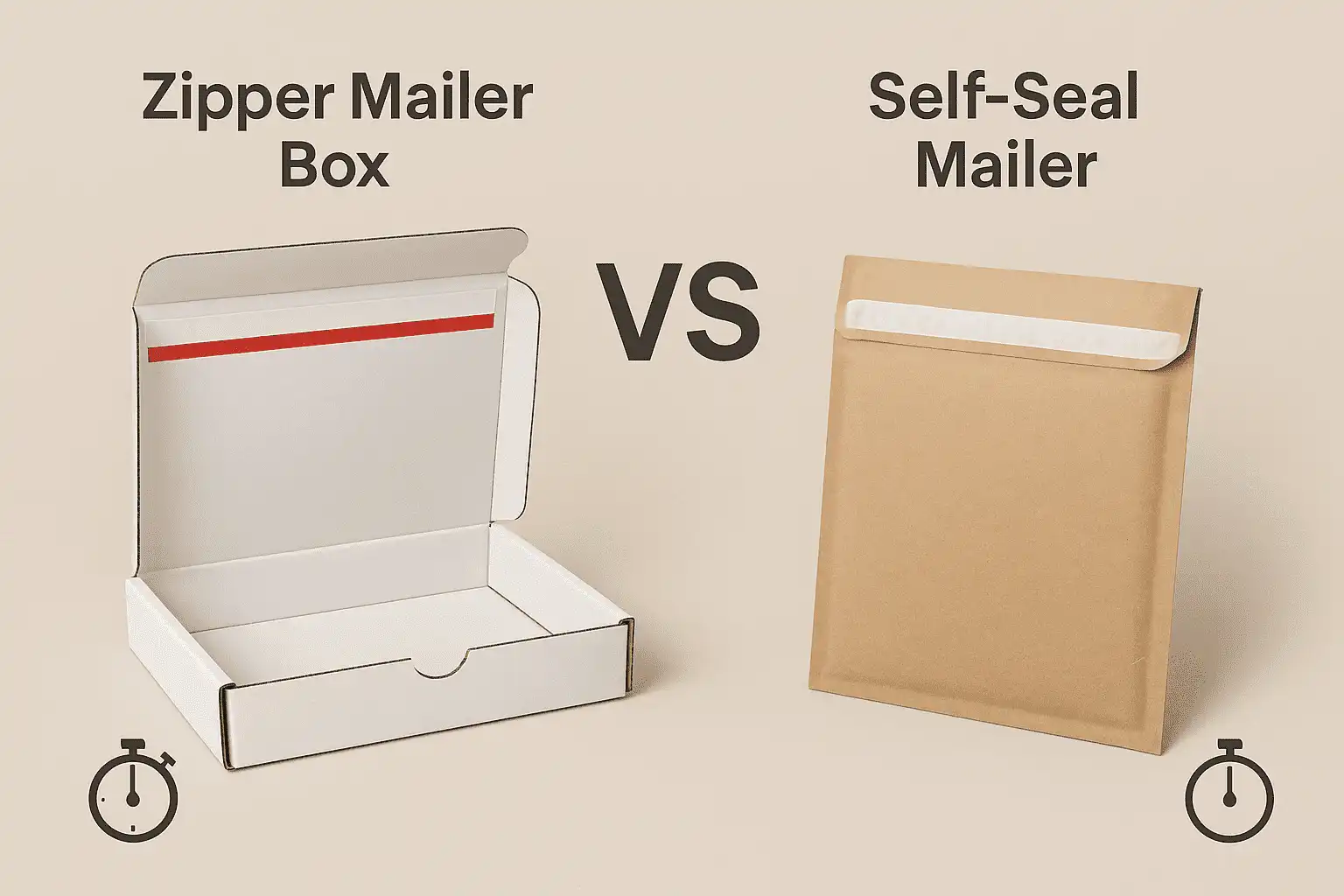 Zipper Mailer Box vs Self-Seal Mailer: Which Saves More on Labor?